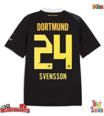 Borussia Dortmund Daniel Svensson #24 Replica Away Stadium Shirt 2026-27 Short Sleeve